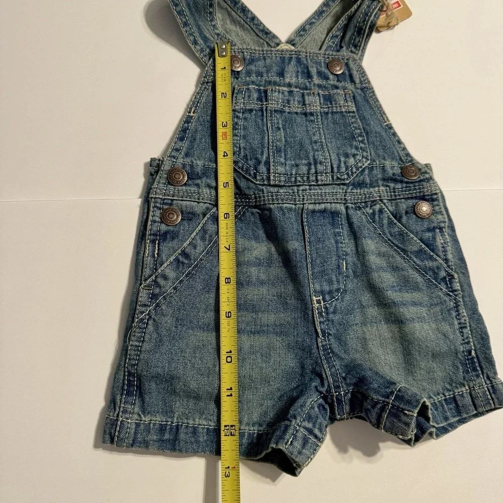 OshKosh B'gosh Baby Denim Short Overalls‎ 6M NWT